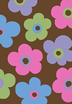 Glam Collection- Flower Design 5'X7' Flowers- Brown