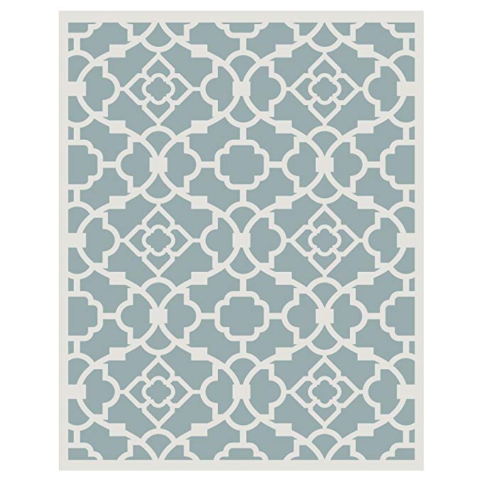 EmpirePatio Monaco Outdoor Patio Rug, RUG057GY1 (5' Long x 7' Wide, Slate Gray)