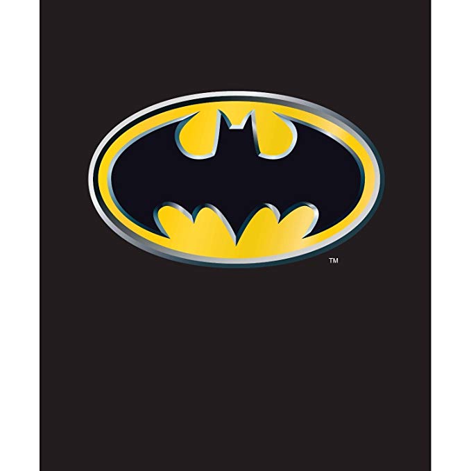 Batman Emblem Twin Size Plush Blanket w/ Area Rug - DC Comics