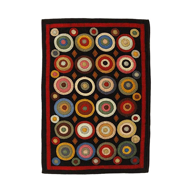 Homespice D?cor Penny Rug 2' x 3'/Rectangle/Black