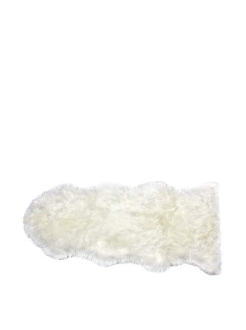 PREMIUM Sheepskin Rug Single Pelt Ivory