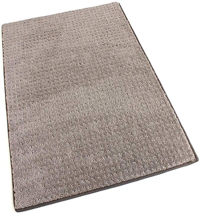 HALF ROUND 4'X2' Masonry Indoor Cut and Loop Area Rug Carpet Many Sizes and Shapes With Premium Fabric Finished Edges