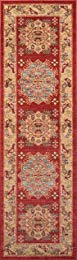 Momeni Rugs GHAZNGZ-03RED2376 Ghazni Collection, Traditional Area Rug, 2'3