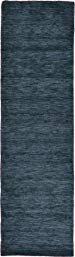 Unique Loom Solid Gabbeh Collection Navy Blue 3 x 10 Runner Area Rug (2' 7