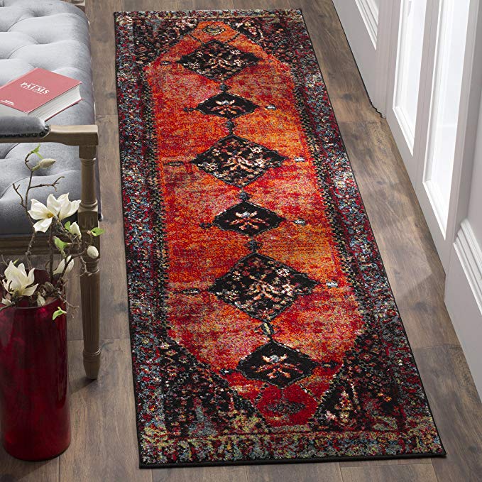 Safavieh Vintage Hamadan Collection VTH219A Red and Multi Runner (2'2