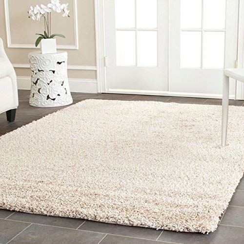 Safavieh California Cozy Solid Beige Shag Rug (4' X 6')