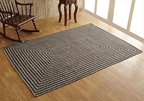 Better Trends / Pan Overseas Parquet Tweed Braided Rug, 42 X 66 Inch, Brown