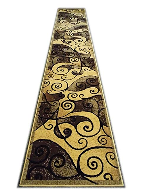 Modern Runner Rug Design Gallery 23 Berber (32 Inch X 15 Feet 6 Inch)