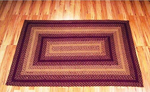 IHF Home Decor Braided Area Rug Rectangle 36