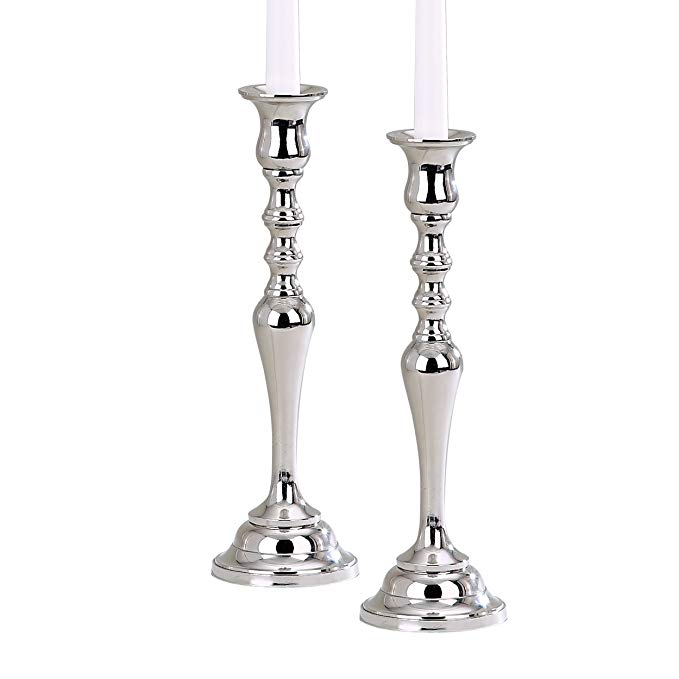 Leeber Hampton Candleholders, Pair, 12.5