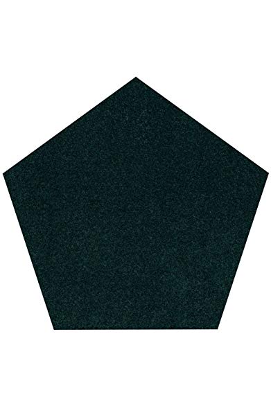 Home Queen Kids Solid Color Forest Green 4' Pentagon - Area Rug