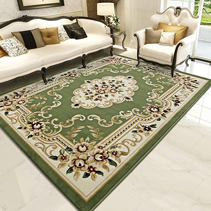 MAXYOYO Super Luxury European Style Floral Printed Carpet Living Room Bedroom Dining Room, Modern Classic Interiors Oriental Area Rug Soft Floor Mat 47 67 Inch