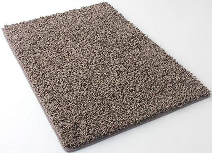 HALF ROUND 6'X3' Frieze Shag 32 oz Area Rug Carpet Mink Many sizes and Shapes