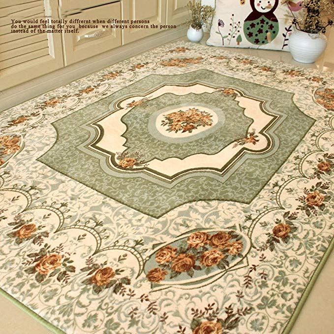 MAXYOYO European-style Floral Printing Carpet Rug Simple Modern living room Large Area Rug