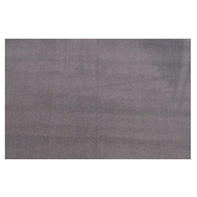 LA Rug Solid Grey Area Rug - 4'3 x 6'5