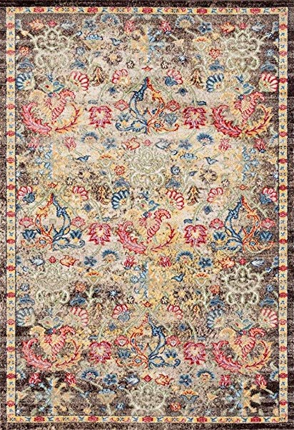 Lux Weavers 2955 Multi Colored Oriental 5 x 7 Area Rug Carpet Large New