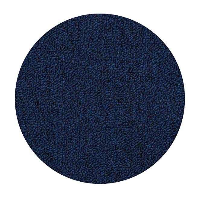 Ambiant Broadway Collection Pet Friendly Indoor Outdoor Navy Color 6' Round - Area Rug