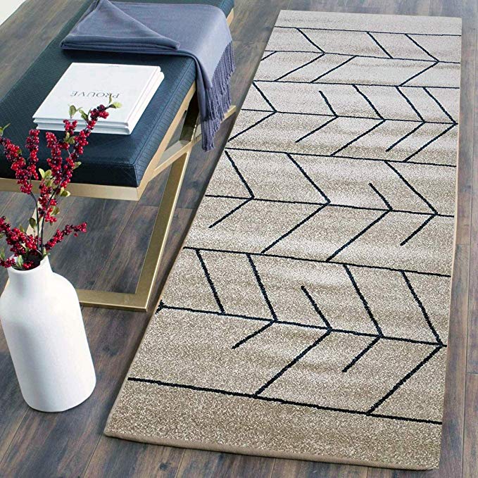 Area Rugs Pyramid Home Decor, Ivory/Blue Design for Bed Room and Living Room Light Grey, Red, Area Rugs for Living Room, Area Rugs for Bedroom, 2 X 5 Area Rugs Clearance