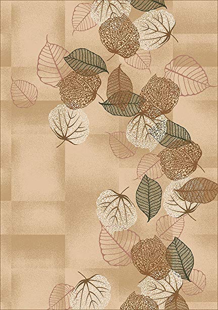 Milliken TOP 30 Dancing Leaves Area Rug Light Topaz/3'10