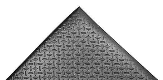 NoTrax 508 PVC Diamond Cushion Anti-Fatigue Floor Mat, 2' Width x 3' Length x 1/2