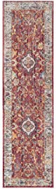 Safavieh Bristol Collection BTL361R Rose and Light Grey Vintage Oriental Distressed Runner (2'3 x 8')