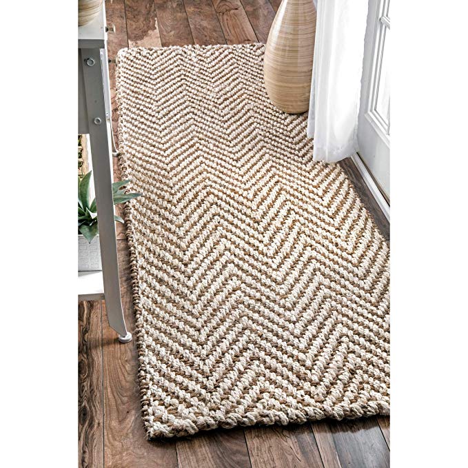 nuLOOM Vania Chevron Jute Rug, 2' 6