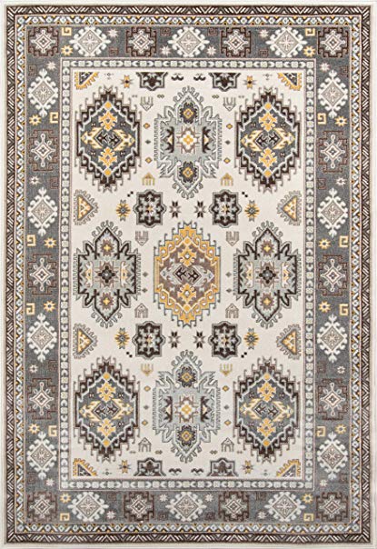 Momeni Rugs DAKOTDAK10BGE3350 Dakota Collection Contemporary Indoor Outdoor Area Rug, 3'3