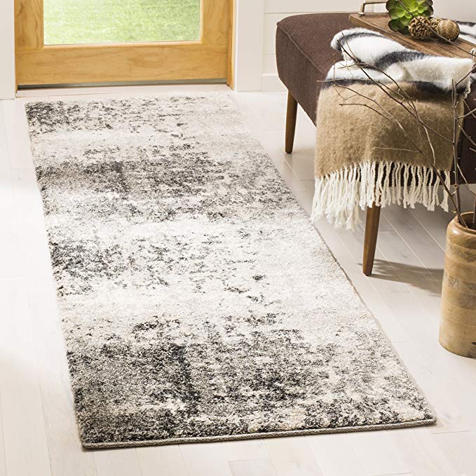 Safavieh Retro Collection RET2139-7980 Light Grey and Grey Modern Abstract Runner (2'3