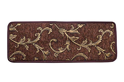 Yinbei Premium Carpet Stair Tread Rugs - Non-Slip Pinting Stair Carpet Area Rugs - 25.6