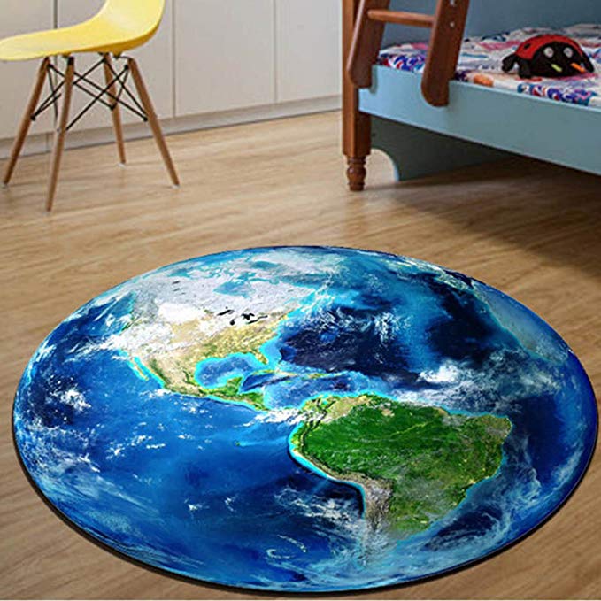 UIEOPWKXHNFC Moon,Study Circle Carpet/Living Room Coffee Table Mats/Bedroom Computer Chair Cushion/Bed Mats-A diameter160cm(63inch)