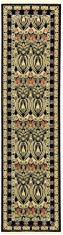 Traditional Oriental Country Rugs Black 2' 7 x 10' FT (79cm x 305cm) Runner Westminster Runner Area Rug & Carpet For living room - dinning rooms - bedroom