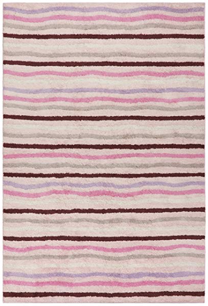 Pink Ziggy Carousel Cotton 4'x6' Rug